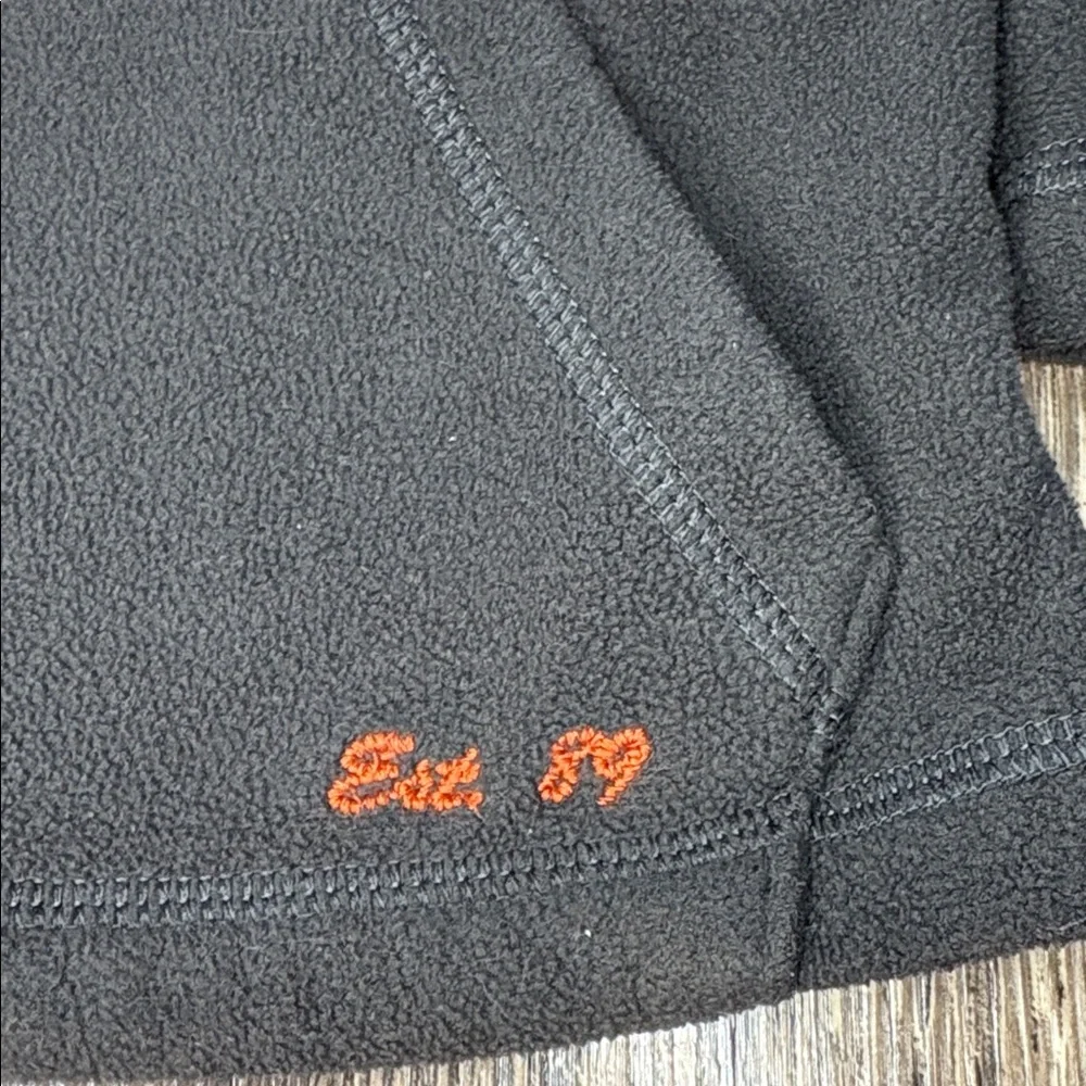 The Children’s Place Fleece quarter zip Pullover Orange and gray– Size 18 Months